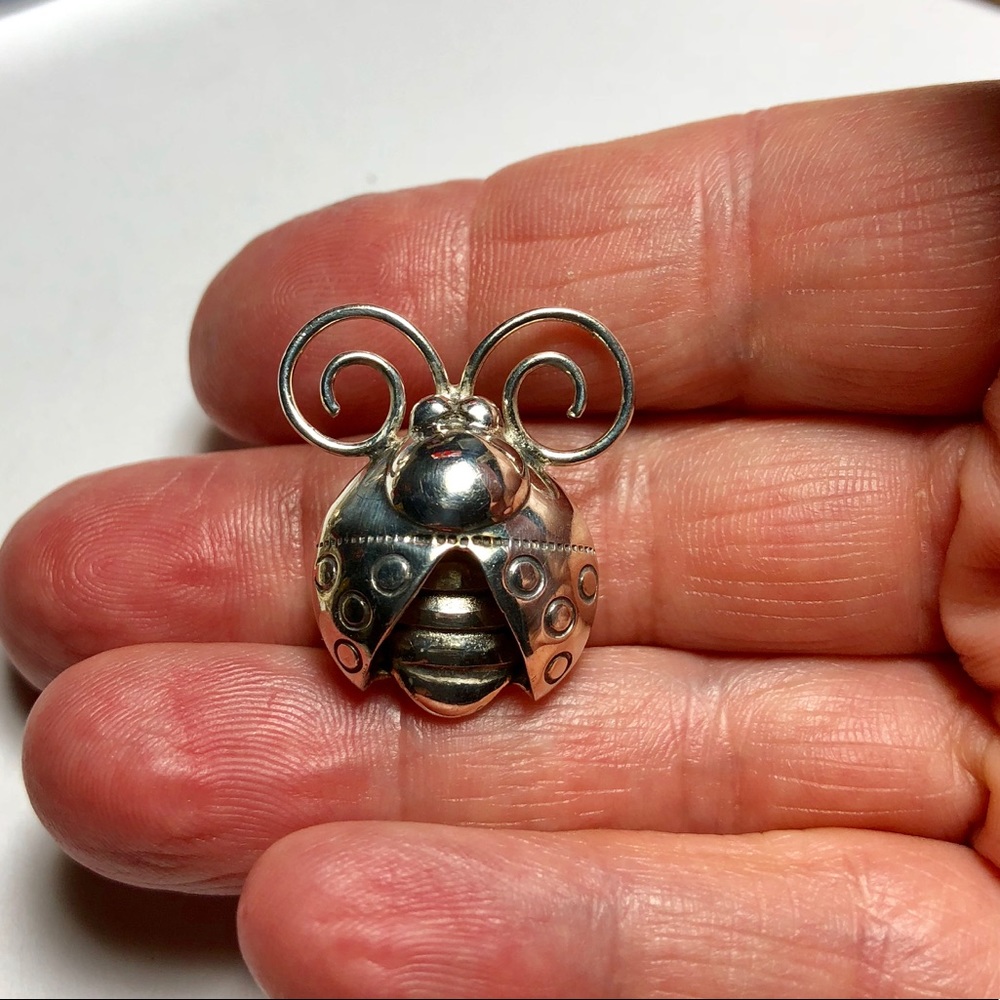 Silpada Sterling Silver Ladybug Brooch Pin